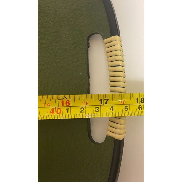 MCM Vintage Lacquer Ware Serving Tray Wine Bottle Grapes Green Japan - Picture 3 of 10